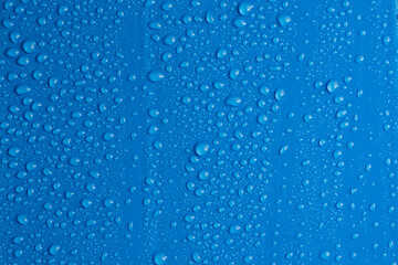Naklejka na ściany i meble water drops blue background