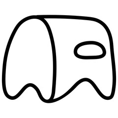 
Baby sitting chair icon, line editable style vector 
