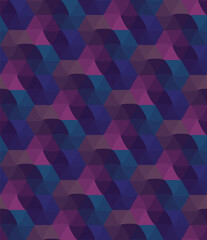 Vector seamless pattern in blue and turquoise