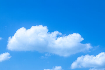 Naklejka na ściany i meble blue Sky and clouds closeup