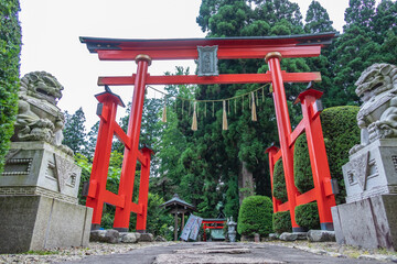 The Karamatsu Shrine is a long-established ancient shrine in Daisen City, Akita Prefecture, Japan