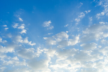 Sky in season summer