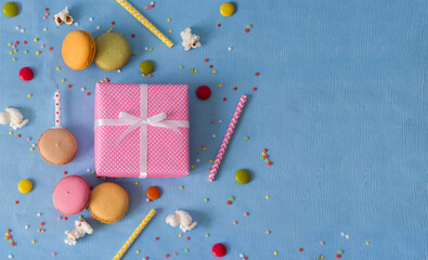 colorful party background with space for text design