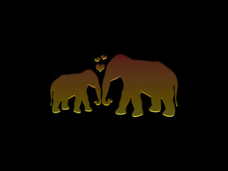 Elephant love