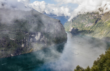 Cloudy Geiranger View