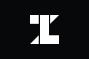 ZL letter logo design on luxury background. LZ monogram initials letter logo concept. ZL icon design. LZ elegant and Professional letter icon design on black background. ZL LZ - obrazy, fototapety, plakaty