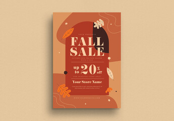 Fall Sale Flyer Layout