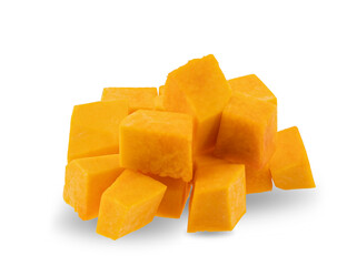 Butternut squash isolated on white background
