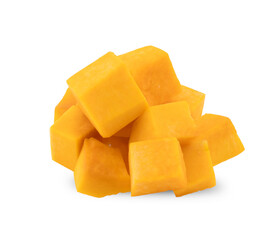 Butternut squash isolated on white background