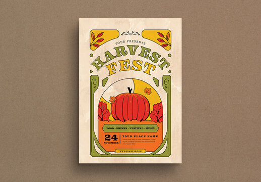 Harvest Fest Flyer Layout