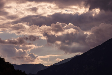 Landscape in the mountains