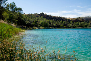 Blue turquoise lake