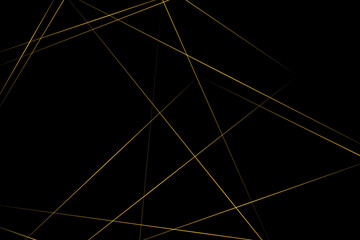 Fototapeta premium Abstract black with gold lines, triangles background modern design. Vector illustration EPS 10.