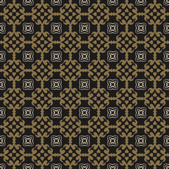 Decorative background pattern seamless pattern for your design. Gold and black colors