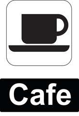 cafe public information signs and symbols