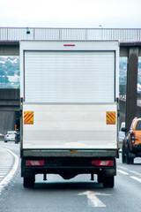 White Van On The Road
