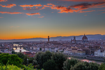 Beautiful view of the city of Florence - Italy