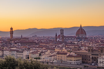 Beautiful view of the city of Florence - Italy