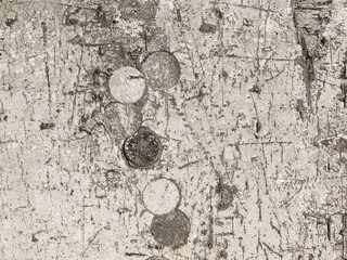 Concrete, weathered, worn with cracks and scratches. Landscape style. Rough Concrete Surface. Great background or texture. Monochrome old concrete wall background