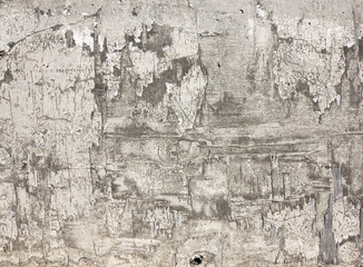 Concrete, weathered, worn with cracks and scratches. Landscape style. Rough Concrete Surface. Great background or texture. Monochrome old concrete wall background