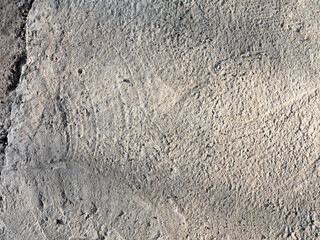 Concrete, weathered, worn with cracks and scratches. Landscape style. Rough Concrete Surface. Great background or texture. Monochrome old concrete wall background