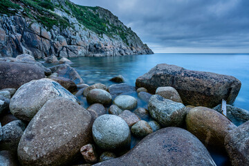 rocks and sea