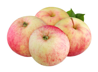 apple isolated on white background with clipping path.