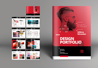 Red Portfolio Brochure Layout