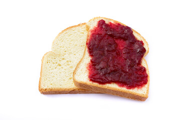 tartine de pain avec de la confiture dessus