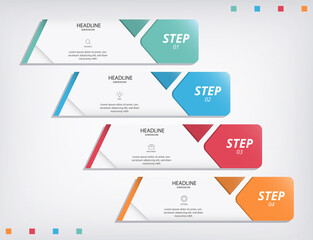 Infographic Modern Abstract Illustration Vector Modern Simple for business, company, office, corporate Presentation