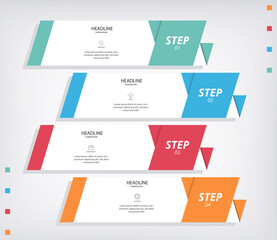 Infographic Modern Abstract Illustration Vector Modern Simple for business, company, office, corporate Presentation