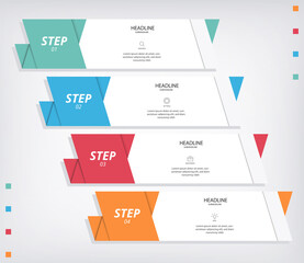 Infographic Modern Abstract Illustration Vector Modern Simple for business, company, office, corporate Presentation