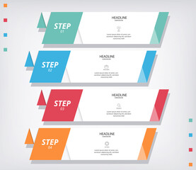 Infographic Modern Abstract Illustration Vector Modern Simple for business, company, office, corporate Presentation