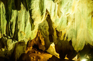 Landscape of Thamluang cave in Thamluang Khunnam Nangnon National Park