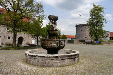 Schlossbrunnen bzw. Burgbrunnen Wasserburg Friedewald