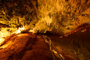 Landscape of Thamluang cave in Thamluang Khunnam Nangnon National Park