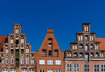 impressive historic red brick buildings in downtown Lunenburg