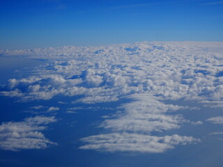 Fototapeta na wymiar Aeriel view of clouds in the sky