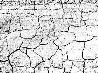 Weathered concrete wall. Rustic stone grit texture. Black stains and noise for distressed effect. Old worn vintage overlay. White paint brushed stroke. Monochrome old concrete wall background