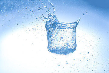 Blue Water Splash explosion