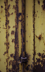 Rust texture on metal wall