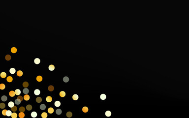 Golden Sparkle Anniversary Black Background. 