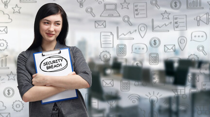 Business, technology, internet and network concept. Young businessman thinks over the steps for...