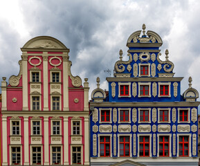 old town hall and square in the heart of Stettin downtown