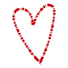 Heart symbol. Digital drawing element. Vector EPS 10. 