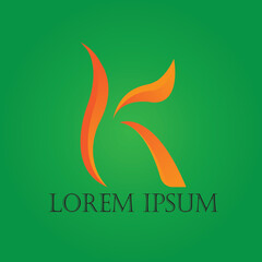  vector design letter K, suitable for logos, slogans, etc.