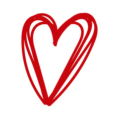 Heart symbol. Digital drawing element. Vector EPS 10. 