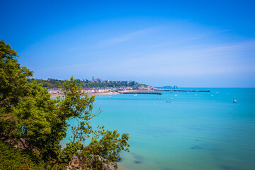 Cancale, small town at the emerald coast in Brittanny, France