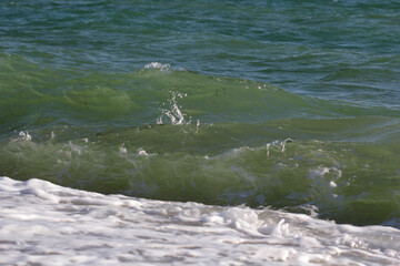 Beautiful waves in the sea background