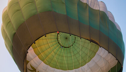 Fototapeta premium Big balloon flies against the sky